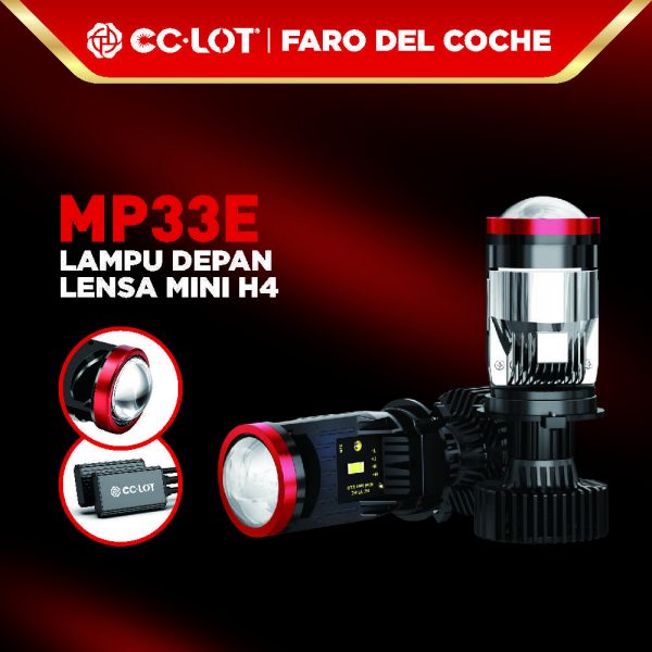 LAMPU DEPAN LENSA MINI H4 MP33E