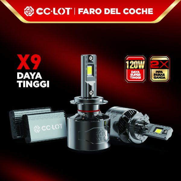 X9 LED HEADLIGHTS FOR CAR PERFORMANCE H4 120W HIGH POWER